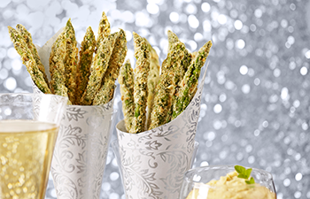 Kashi & Summer Fresh Appetizer Recipe  Hummus & Parmesan Asparagus Fries