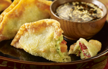 Kashi & Summer Fresh Appetizer Recipe  Edamame Hummus Fried Wontons